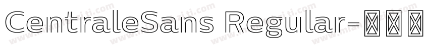 CentraleSans Regular字体转换